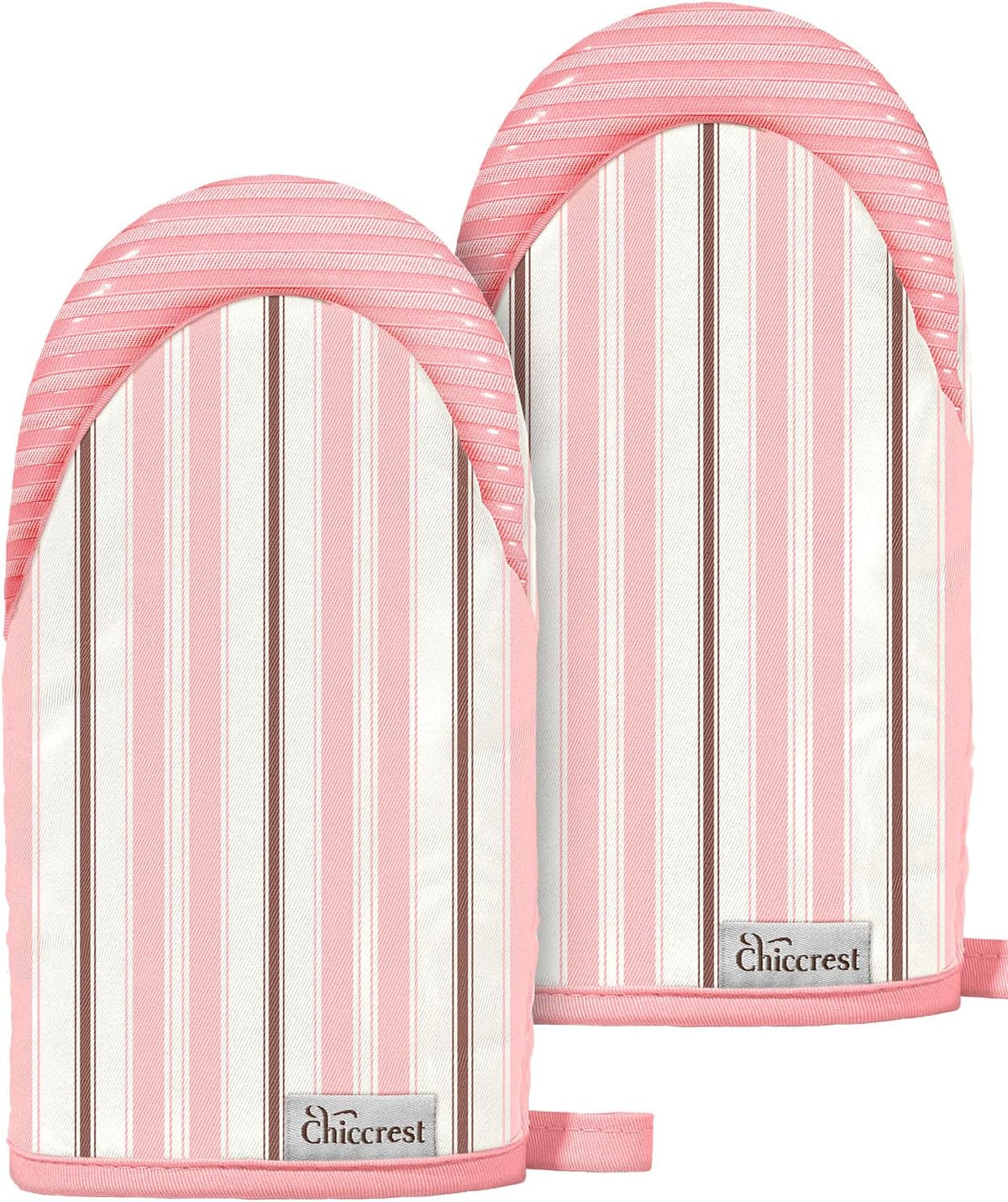 100% Thick Cotton Mini Oven Mitts Silicone Grip Lemon & Birds