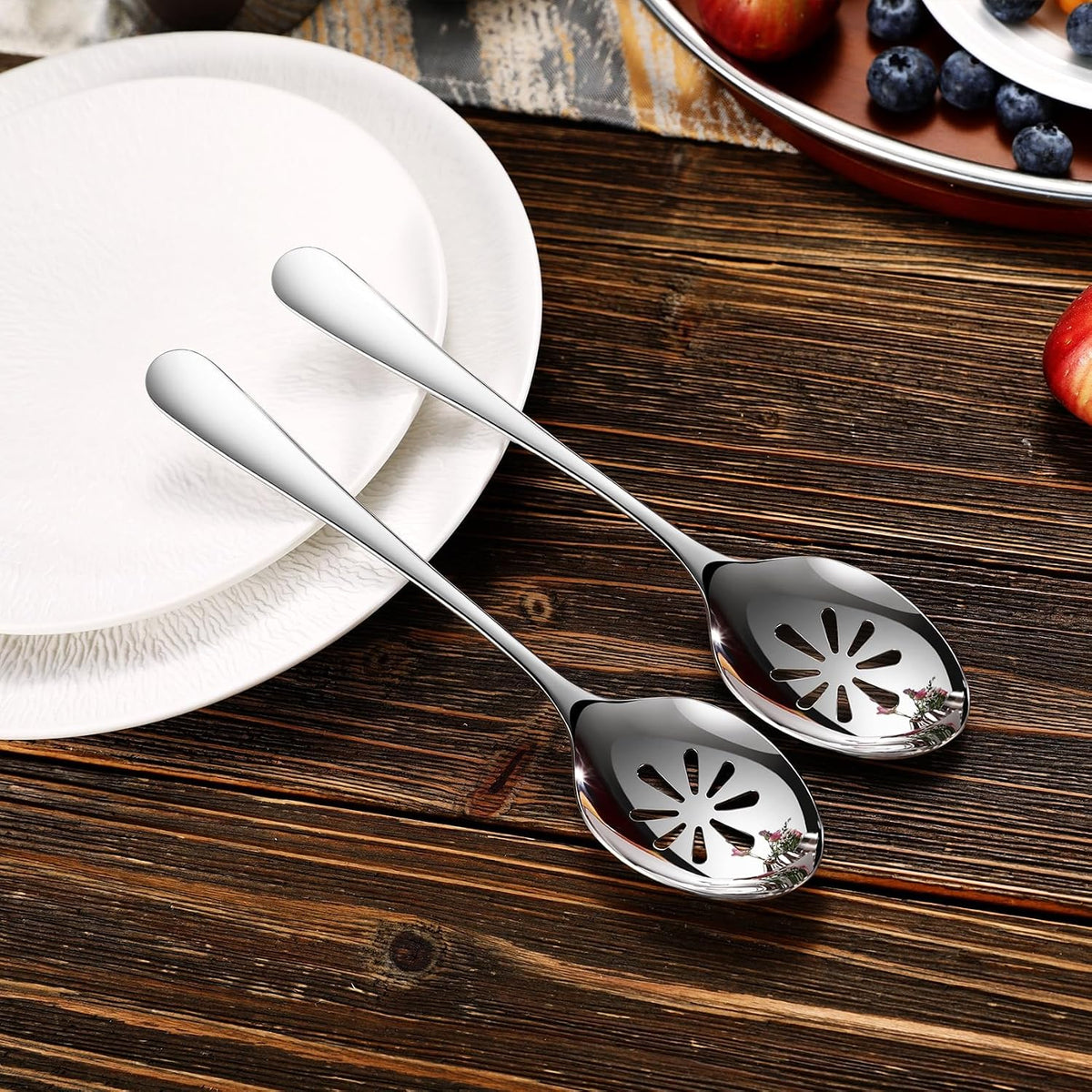 KEAWELL Premium Louise 9-Inch Slotted Serving Spoon (Slotted Spoon)