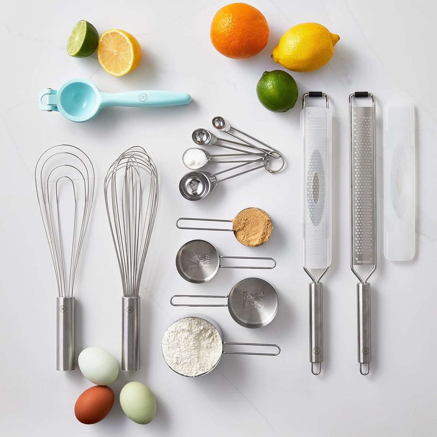 Martha Stewart Richburn 4-Piece Stainless Steel Measuring Cups Set – Durable and Accurate Kitchen Measuring Tools for Baking and Cooking