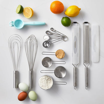 Martha Stewart Richburn 4-Piece Stainless Steel Measuring Cups Set – Durable and Accurate Kitchen Measuring Tools for Baking and Cooking
