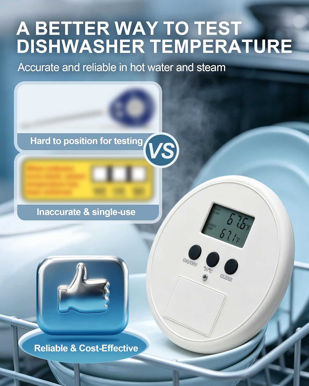 Dishwasher Plate Thermometer