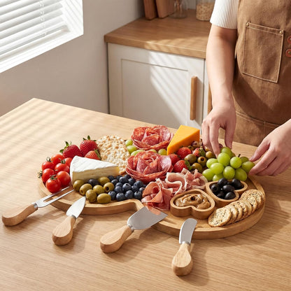 Weysat Butterfly Charcuterie Boards Set Large Butterfly Platter and Knife Set Cheese Fruit Cracker Charcuterie Boards Serving Tray Platter Plate for Baby Christening Wedding Bridal Shower Decoration