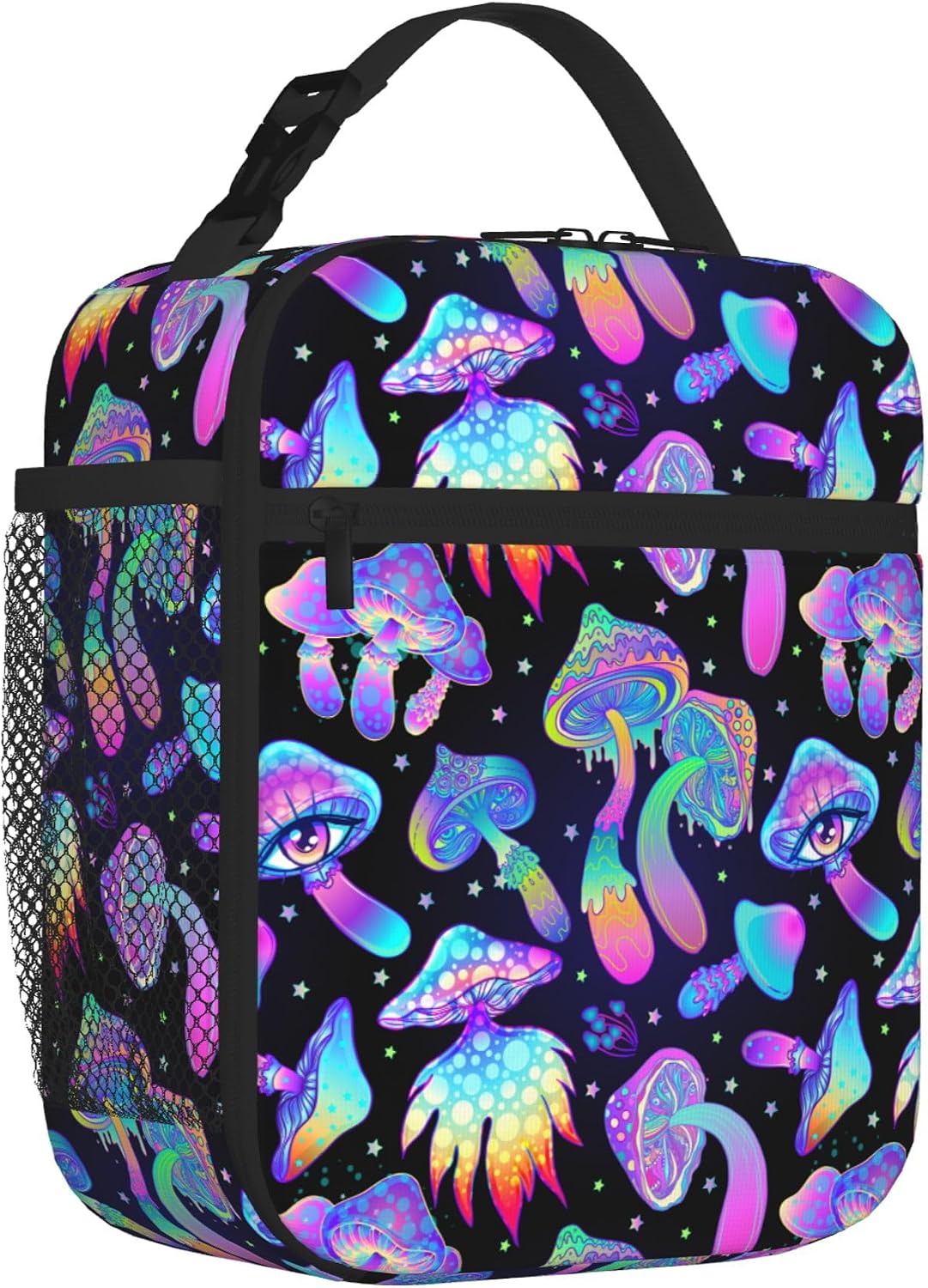 Dinosaur Volcano Insulated Lunch Bag for Women & Men, Reusable Leak-Proof Lunch Box with Cooler Compartment, Lunch Tote for Adults Work Travel Picnic Durable & Washable