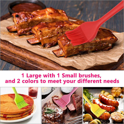Hhyn Silicone Basting Pastry Brush Set 2 Pack