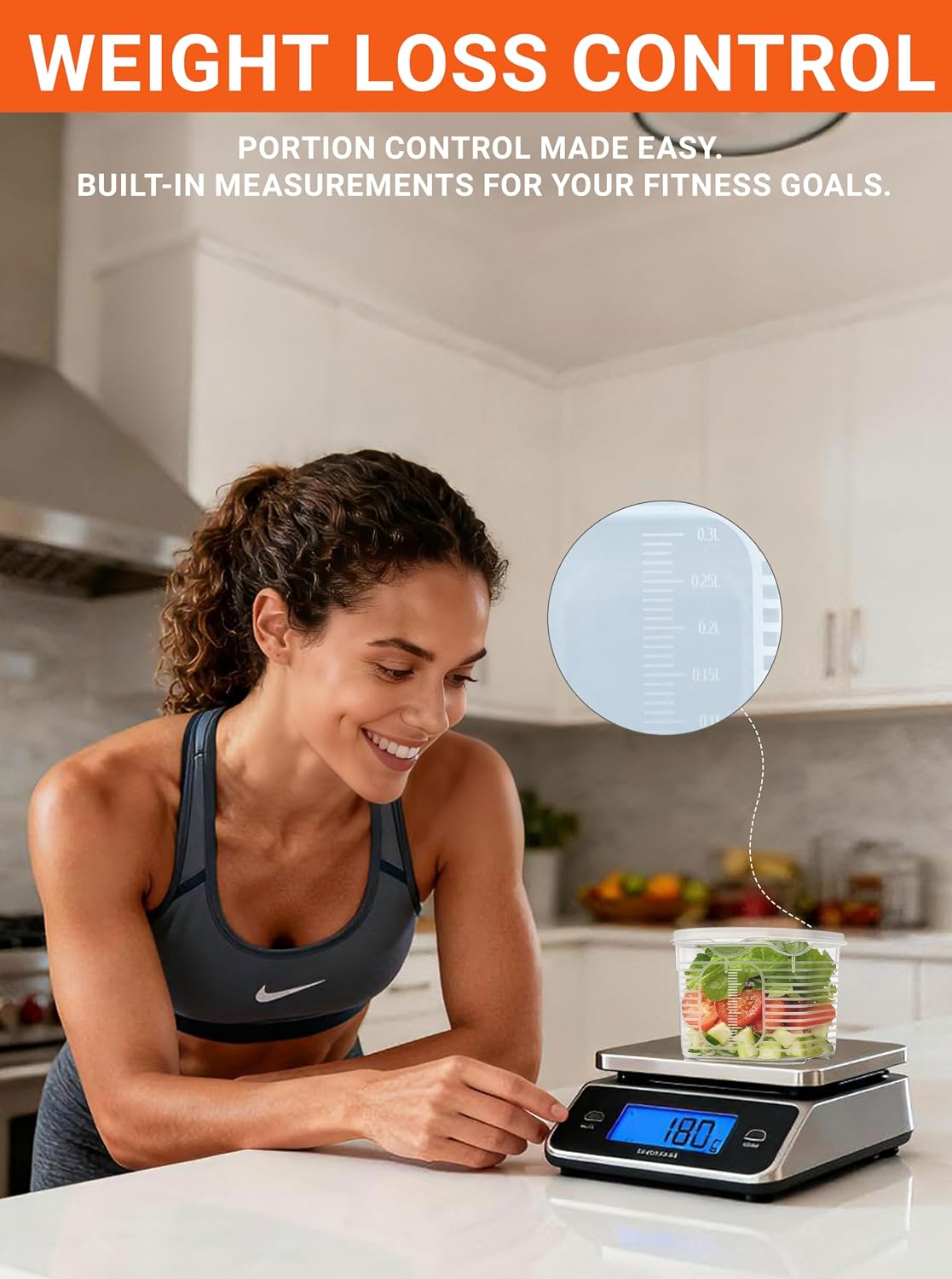 7-in-1 Nesting Soup Containers with Lids, 1 Extra Large (Approx. 1.3 Gallon / 170 oz) + 6 Small (17 oz Each), Leakproof, BPA-Free, Freezer Microwave Dishwasher Safe, Meal Prep Food Storage Set