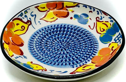 BonCera, Premium Ceramic Garlic Grater Plate Set - Artisan Flower