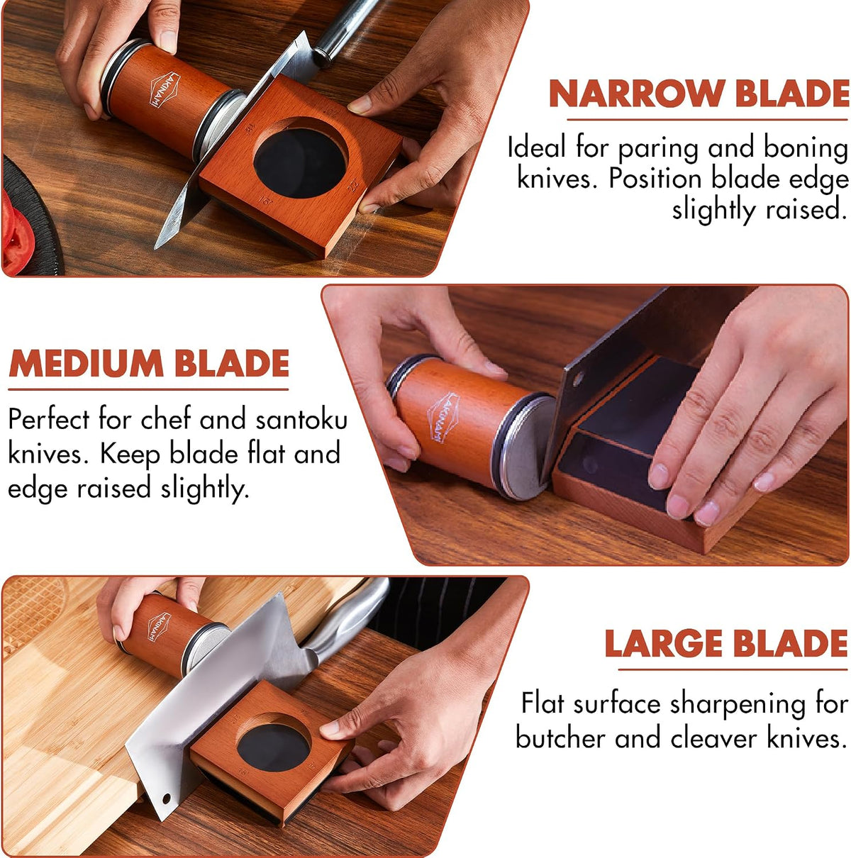 Rolling Knife Sharpener | Kitchen Knife Sharpening Kit
