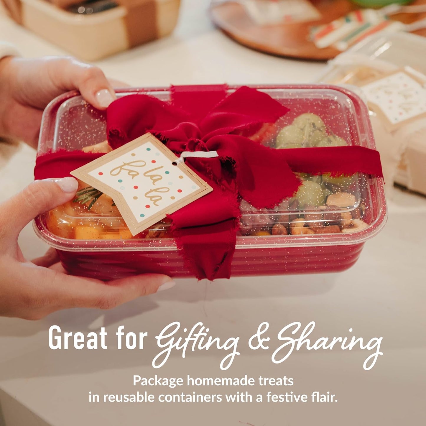 Bentgo Prep 60-Piece Meal Prep Kit - Reusable PFAS & BPA-Free Food Containers, 1-Compartment, 2-Compartment, & 3-Compartments - Microwave, Freezer, & Dishwasher Safe (Gleam Metallics)