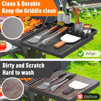 Silicone Grill Mat Compatible with Blackstone, BBQ Griddle Tool