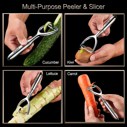Stainless Steel Vegetable Peeler, Premium Potato Peeler for Kitchen