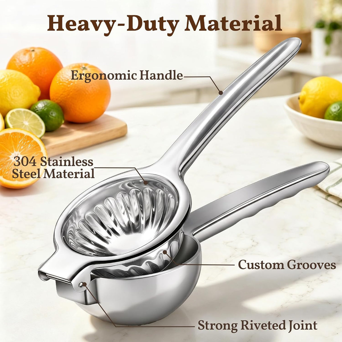 Lemon Squeezer, Easy-Press, Manual Juicer for Limes, Citrus