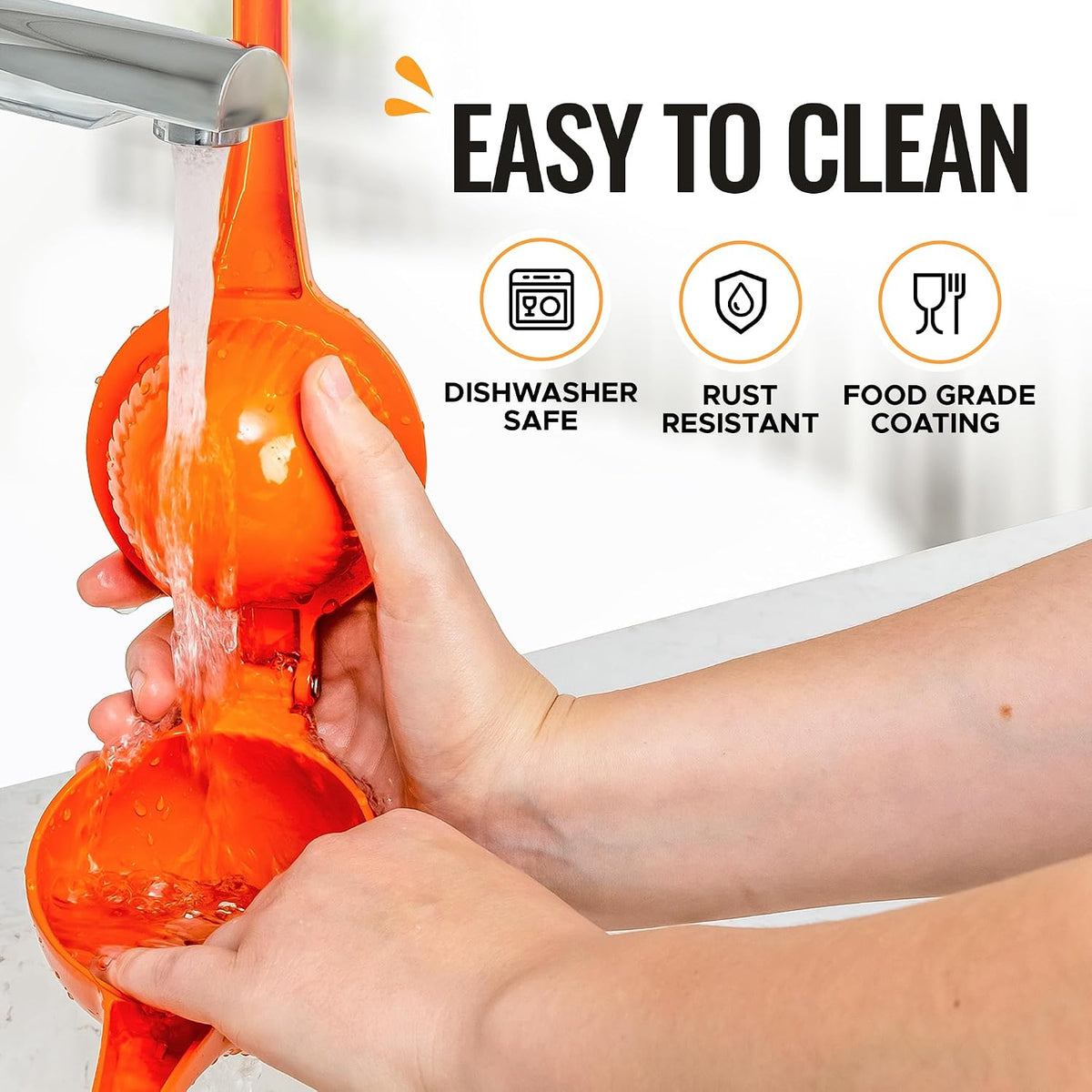Zulay Kitchen Metal Orange Squeezer