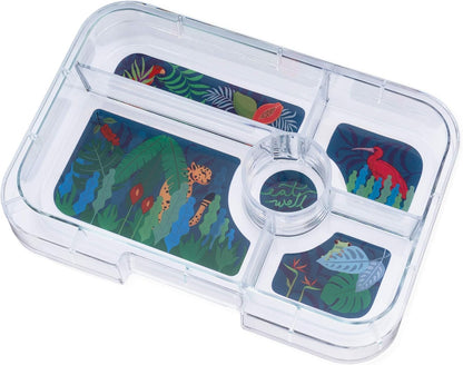 Yumbox Tapas Leakproof Bento Box, 5 Compartments, Antibes Blue | Large Capacity Design | Removable Compartment Tray | Easy-Open Single Latch | Ideal for Teens & Adults | Dishwasher-Safe Tray