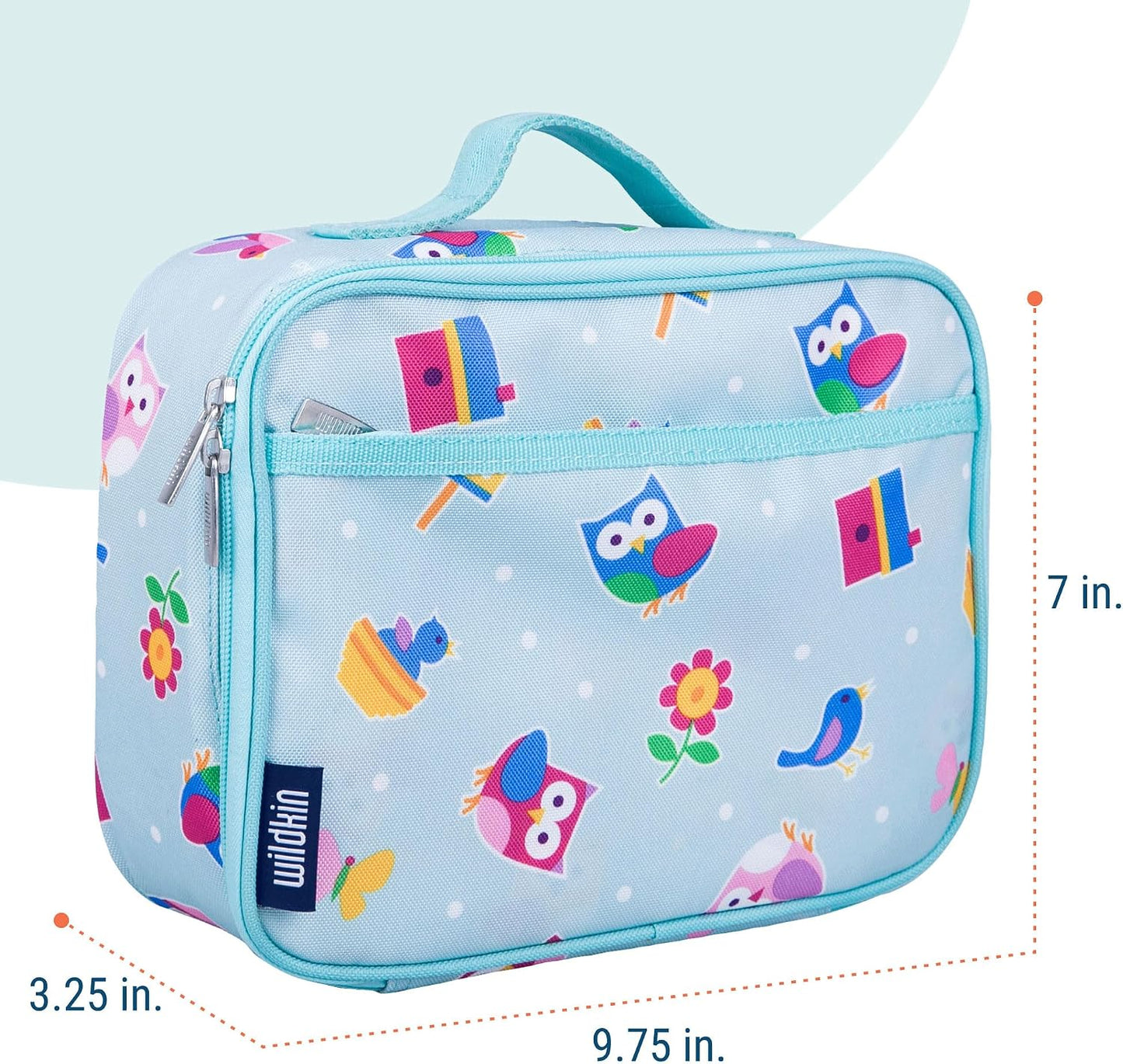 Wildkin Kids Insulated Lunch Box, Keeps Food Hot or Cold, BPA-Free with Mesh Pockets & Easy-Clean Lining – Ideal for School, Travel & Daycare – Holographic