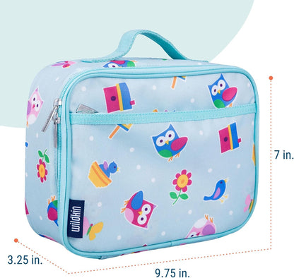 Wildkin Kids Insulated Lunch Box, Keeps Food Hot or Cold, BPA-Free with Mesh Pockets & Easy-Clean Lining – Ideal for School, Travel & Daycare – Holographic