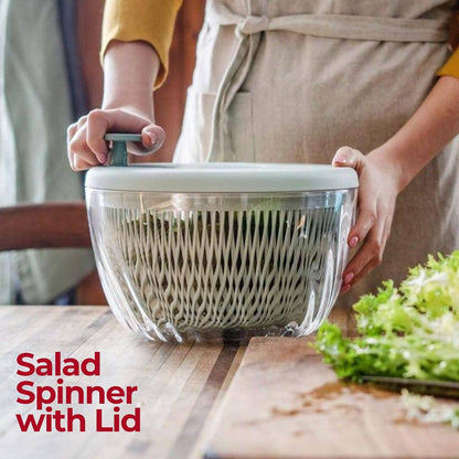 Guzzini Twist & Dry Salad Spinner, Blue 170900134
