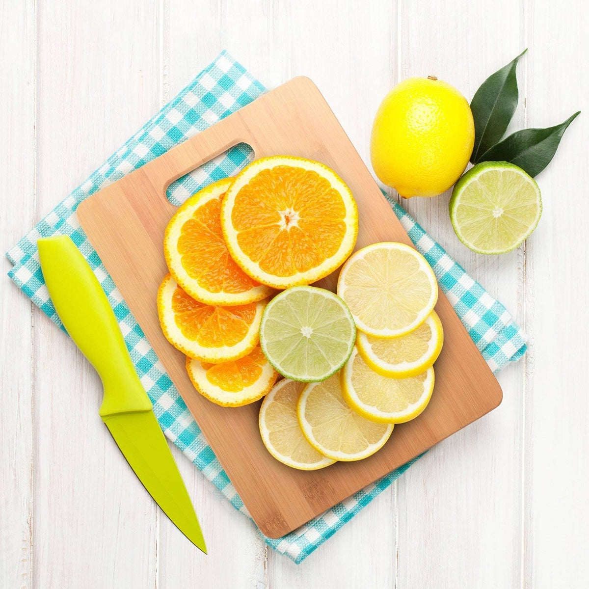 Bamboo Cutting Board Set of 3, Reversible Wood Cutting Boards for Kitchen
