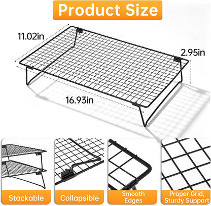 Cooling Racks for Cooking and Baking, Bread Cooling Rack Sourdough, 2PCS