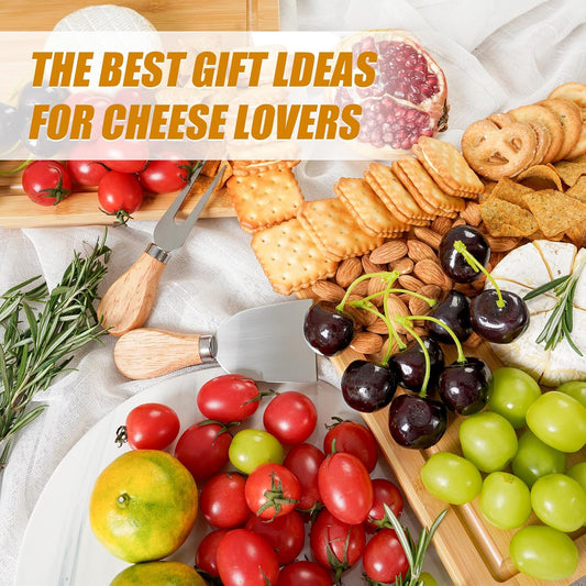 Charcuterie Boards Cheese Board Set, Small Charcuterie Board Bamboo Cheese Board with Slide-Out Drawer, House Warming Gifts New Home, Wedding Gifts for Couple, Bridal Shower Gift