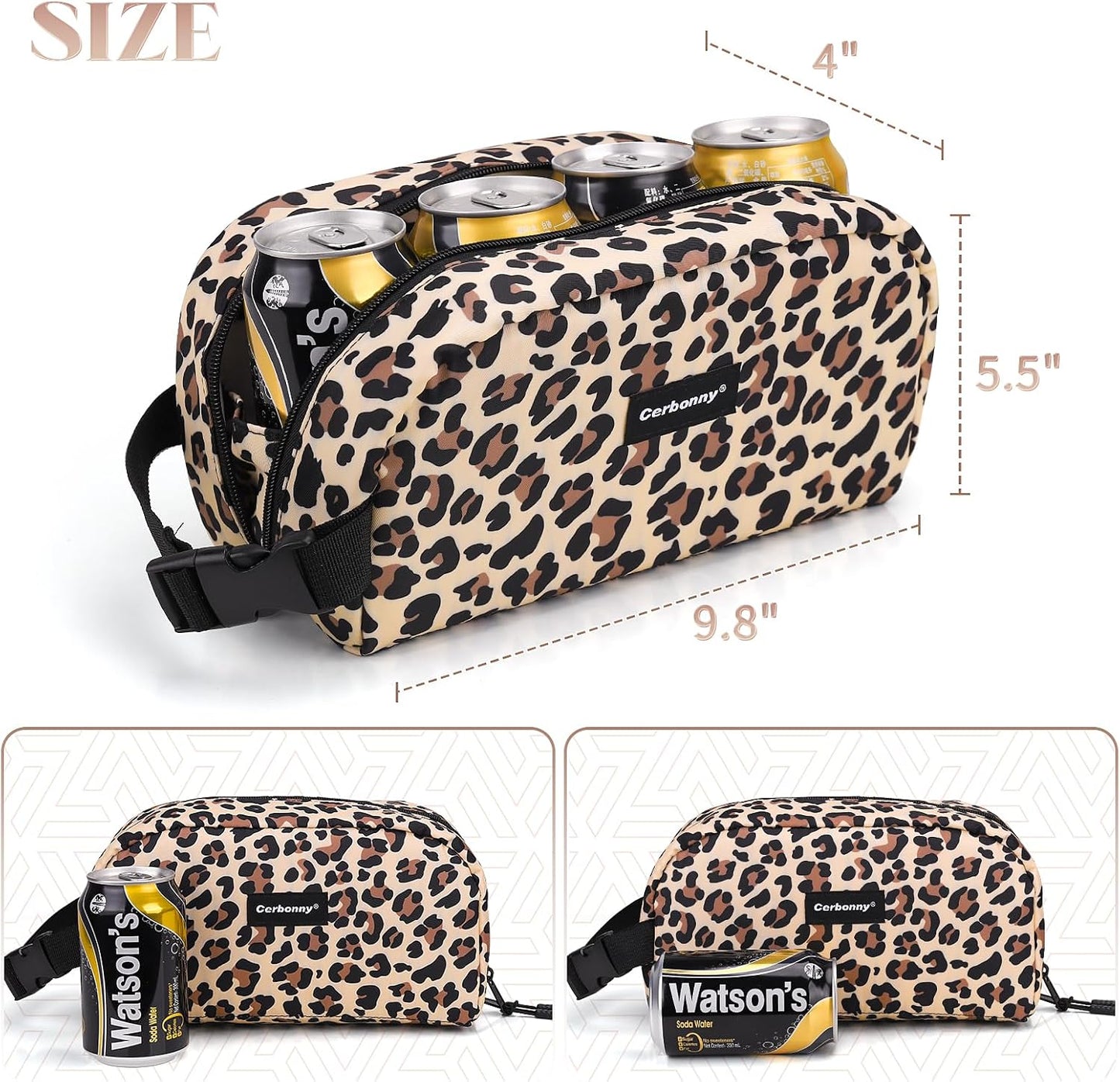 Cerbonny Freezable Cooler Bag for Work/School Travel - Mini Insulated Bag Fit For Yogurt