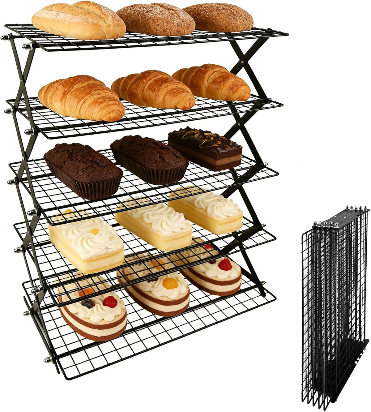 3 Tier Collapsible Cooling Rack Sourdough Cooling Rack 17"x10"