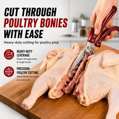 Heavy Duty Kitchen Shears, Poultry Shears and Cooking Scissors