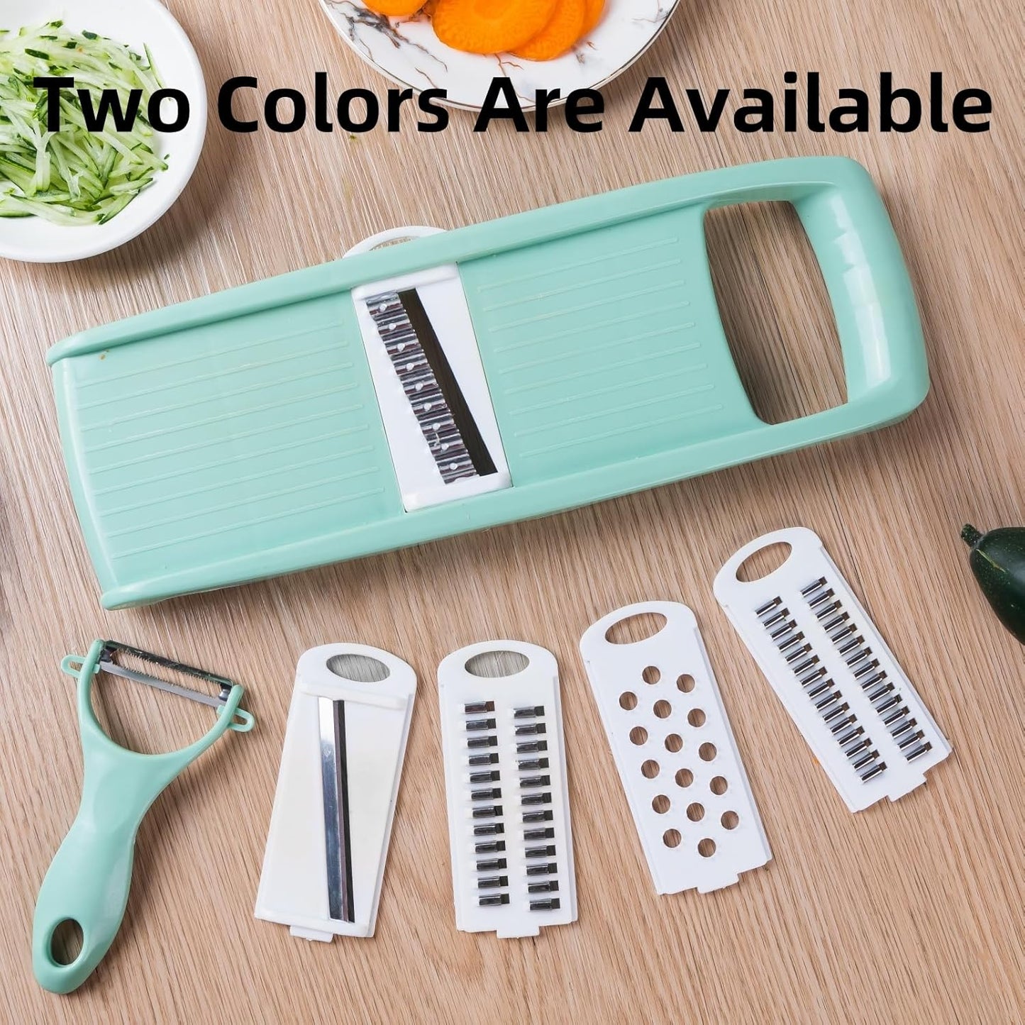 Mandoline Slicer for Kitchen 7-in-1 Mandoline Food Slicer,Potato/Cheese/Vegetable/Carrot/Cucumber Grater,Cutter, Grinder,Waffle Fry Cutter,Julienne Peeler