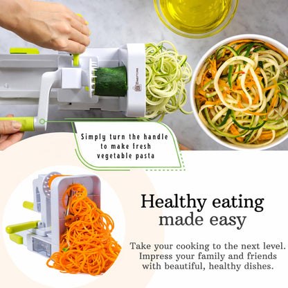 Brieftons QuickFold 5-Blade Foldable Vegetable Spiralizer and Zoodle Maker
