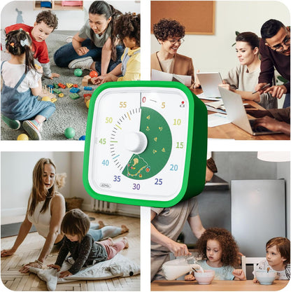 Yunbaoit Rainbow Visual Timer for Kids, 60-min Countdown Timer, Blue