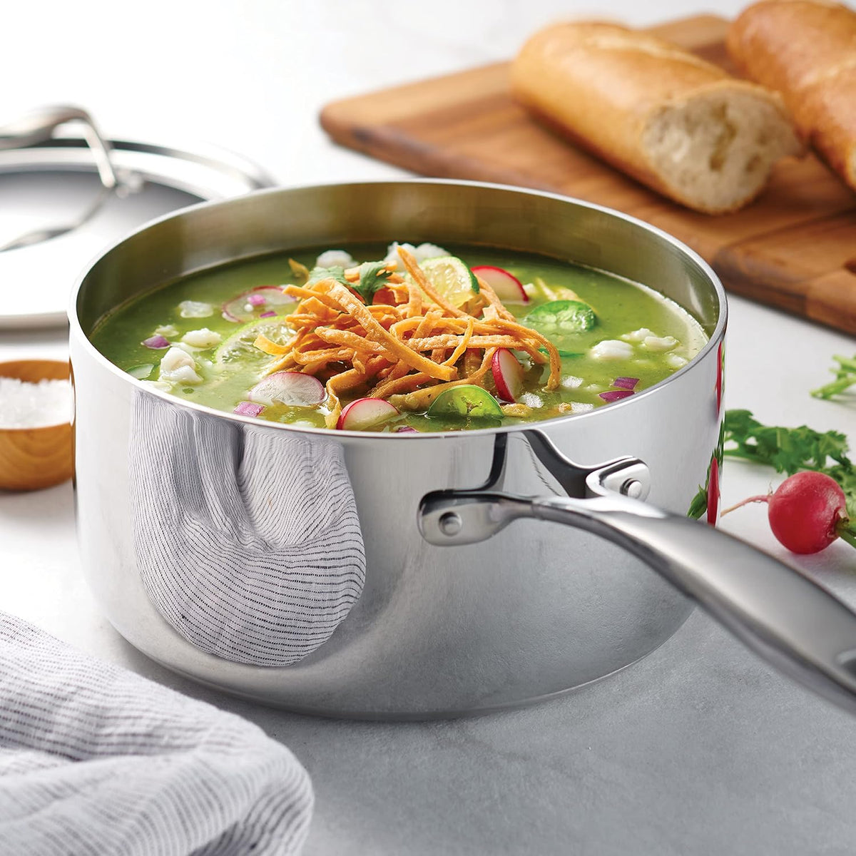 Tramontina Signature Stainless Steel Pasta Strainer Insert for Pot