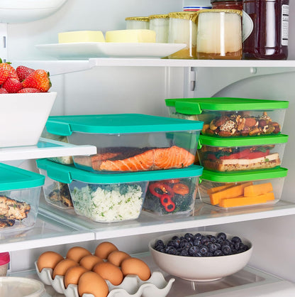 Sistema Nest It Meal Prep Food Storage Containers, 3 Compartments, 8 Cups, BPA-Free, 5-Pack
