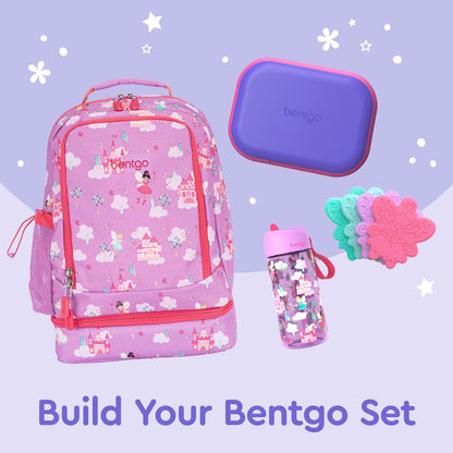 Bentgo Chill Kids Leak-Proof Lunch Box - 4-Compartment Bento Box with Built-In Ice Pack, 3.3 Cup Capacity, PFAS & BPA-Free, Microwave & Dishwasher Safe, Ideal Size for Ages 3 to 7 (Truly Teal)