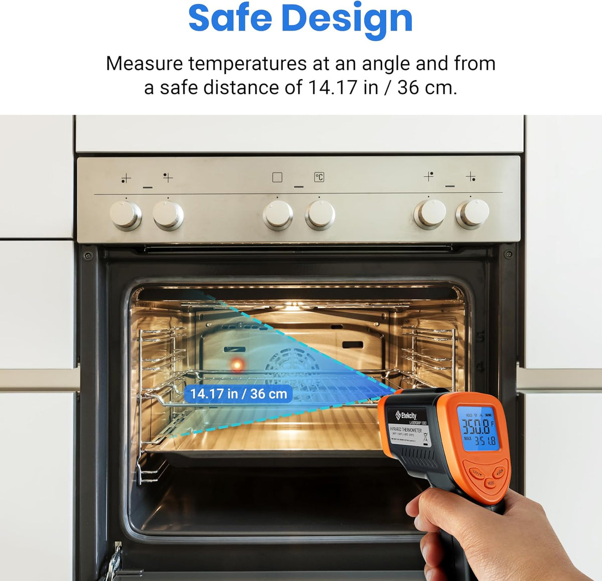 Etekcity Infrared Thermometer Laser Temperature Gun, -58°F~1130°F