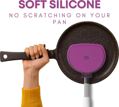 Wide Pancake Spatula Flipper, Silicone Turner for Griddle & Nonstick Pans