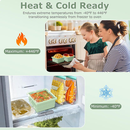 Silicone Freezer Molds for Soup Cube - 2-Cup Freezer Storage Container Tray with Lid,4 Pack Stackable Ice Cube Trays for Portion Control,Food Storage Meal Prep,Oven & Dishwasher Safe