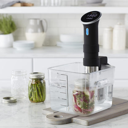 Rubbermaid Commercial Products Space Saving Square Food Storage Container 6 Quart Clear for Kitchen/Sous Vide/Meal Prep