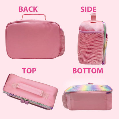 RLGPBON Kids Lunch Bag,Insulated Lunch Box for Girls,Lunch Bag Toddler Teen,School Daycare Cute Travel bags