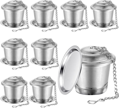 Zopeal Tea Infuser Stainless Steel Strainer with Chain, Medium