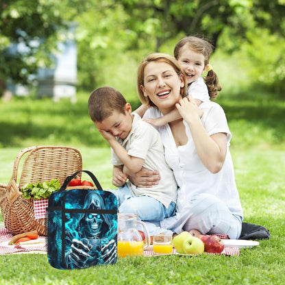 Boys Lunch Box for School Insulated Football Lunch Bag for Kid Boys Girls Teen Bento Boxes to School Office Picnic Travel Hiking Lunchbag Waterproof Leakproof with Adjustable Shoulder Strap