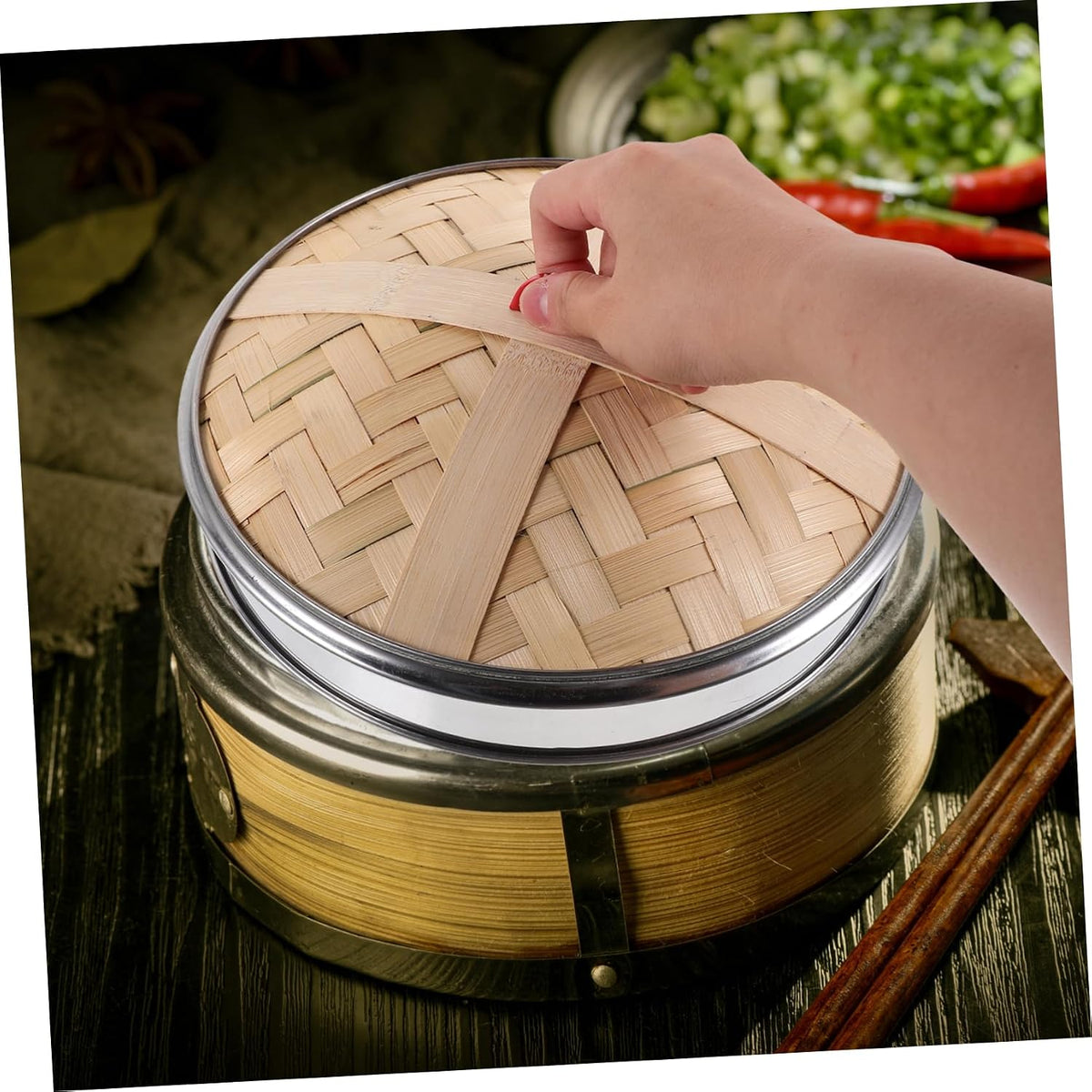 Bamboo Steamer Basket Cover Bamboo Steamer Cover Lid Replacement