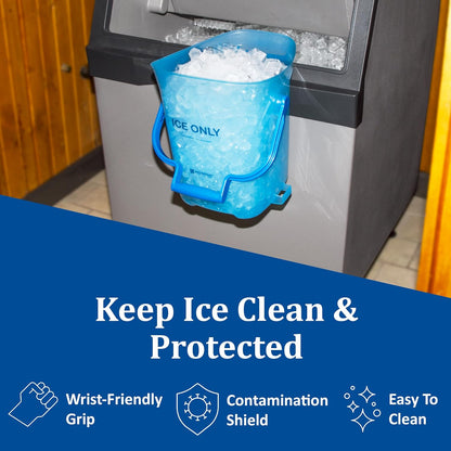 San Jamar Ice Tote, Blue, 16" H, 13-1/4"D, Plastic SILD6000-1 Each