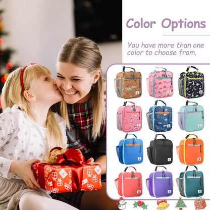 CaCTOUR Lunch Box Kids,Premium Insulated Lunchbox for Girls Boys,Soft Mini Cooler Bag Back to School Thermal Reusable Lunch Bag for Work School Picnic (Blue)