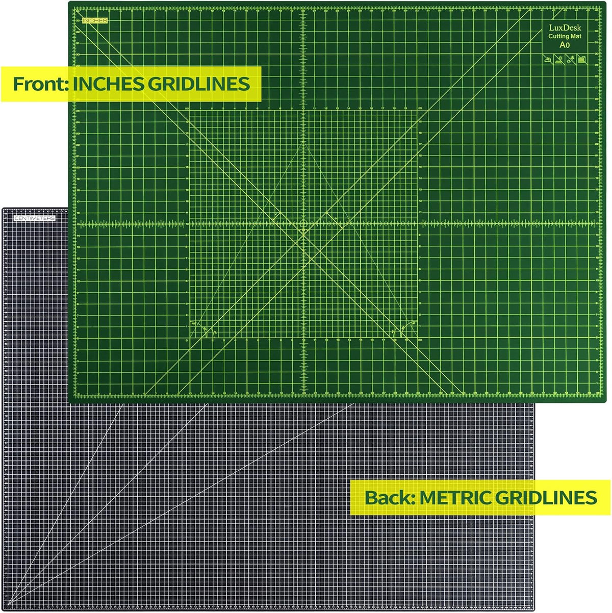 Self Healing Cutting Mat A0, 36 x 48 in 5-Layer Double-Sided Rotary Sewing Mat, Large Craft Cutting Board Suitable for Fabric Cutting, Sewing, Crafts, and Quilting