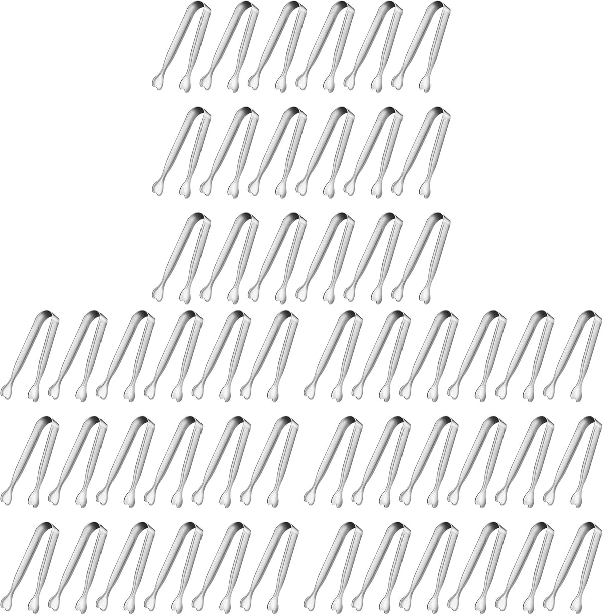 Mini Serving Tongs, Anytrp 18-Packs Stainless Steel Sugar Tongs, 4.3inch Ice Tongs Kitchen Appetizers Tongs for Coffee Bar, Tea Party, Desserts Party, Sugar and Ice Bucket