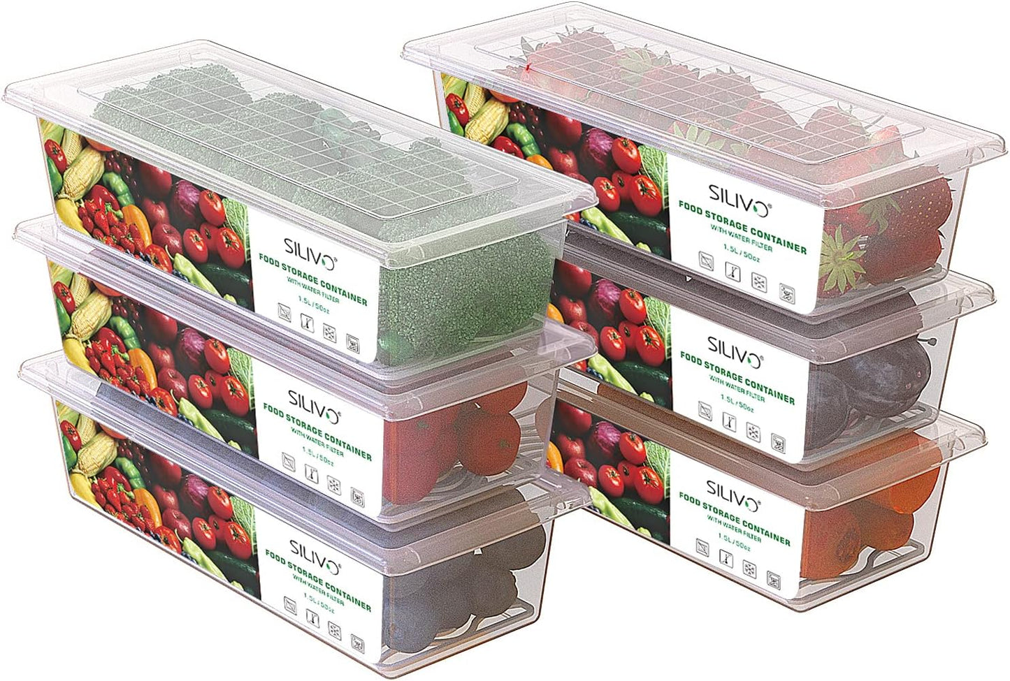 SILIVO Snackle Box Container - 9 Compartment Portable Divided Serving Tray with Lid and Handle,Clear Snack Organizer for Candy, Fruits, Nuts, Snacks - Perfect for Party, Travel and Entertaining