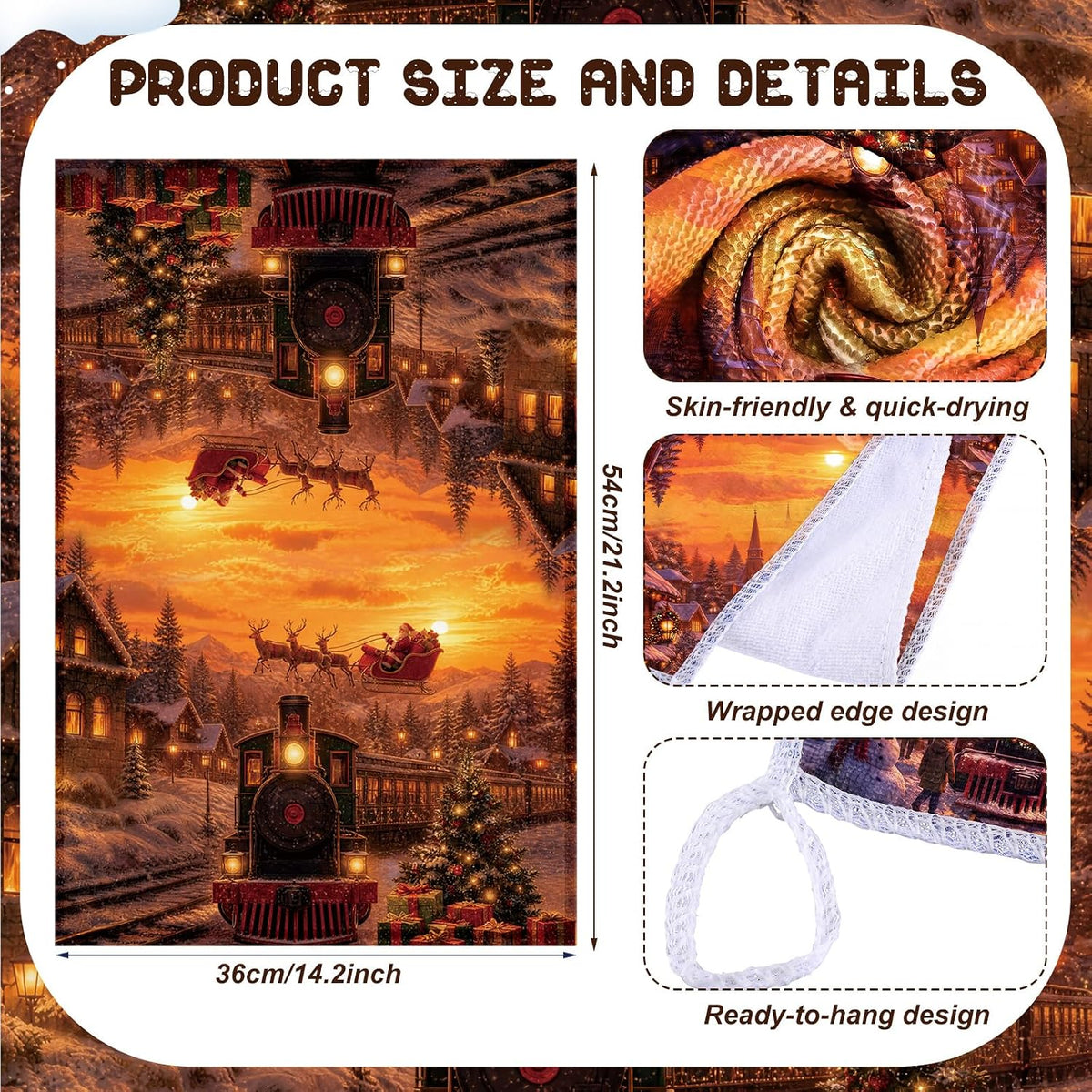 SiliFine 12 Pcs Fall Pumpkin Kitchen Towels Oven Mitts Pot Holders Set