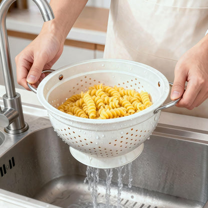 Colander Set for Kitchen, 1.5, 3, 5 Qt Food Strainers and Colanders