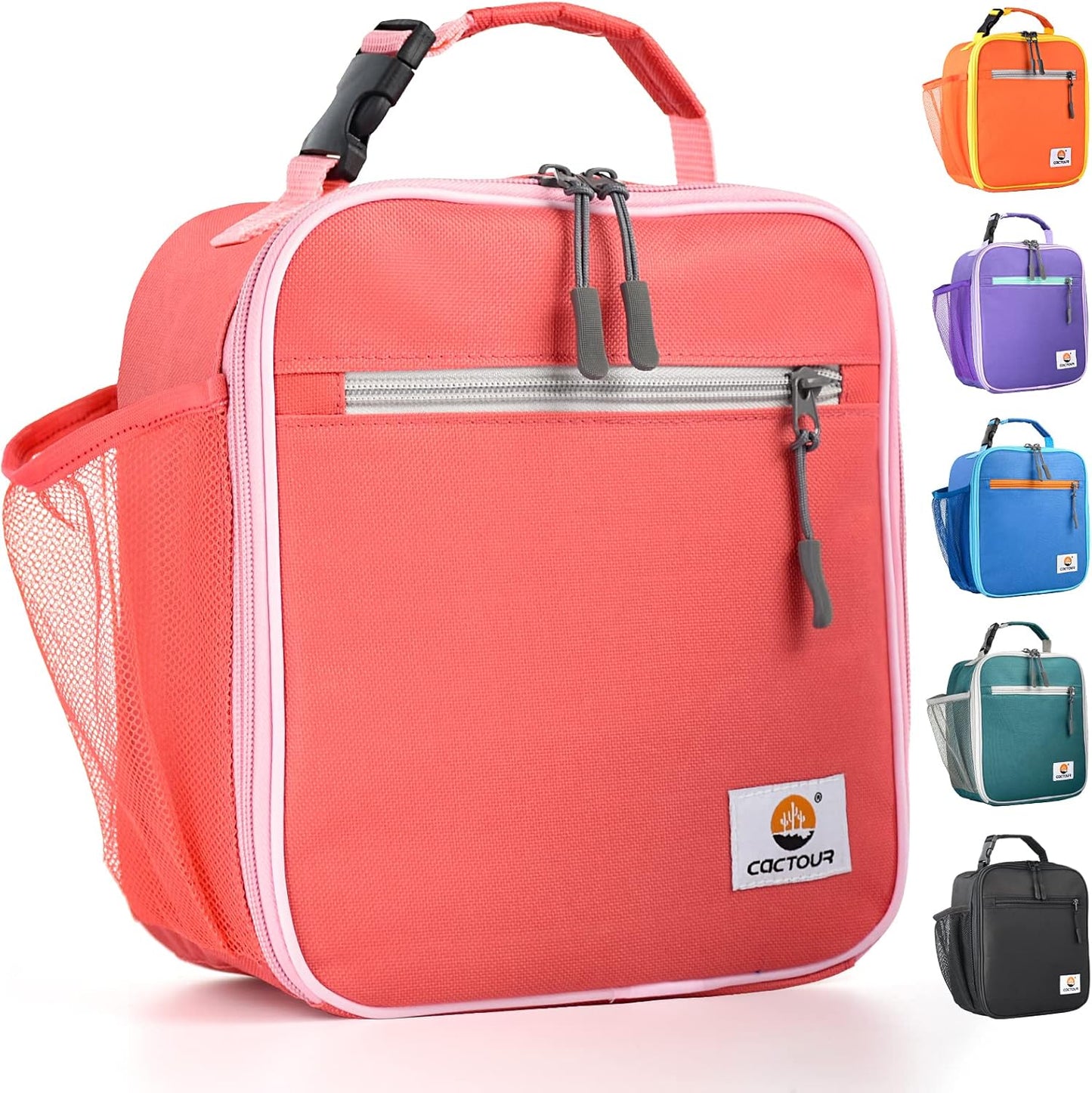 CaCTOUR Lunch Box Kids,Premium Insulated Lunchbox for Girls Boys,Soft Mini Cooler Bag Back to School Thermal Reusable Lunch Bag for Work School Picnic (Blue)