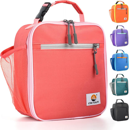 CaCTOUR Lunch Box Kids,Premium Insulated Lunchbox for Girls Boys,Soft Mini Cooler Bag Back to School Thermal Reusable Lunch Bag for Work School Picnic (Blue)