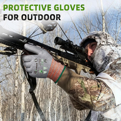 Schwer 12 Pairs A4/A5/A6 Cut Resistant Gloves, Non PFAS CR3088, L